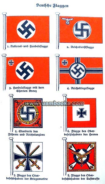 Nazi swastika Hakenkreuz flags